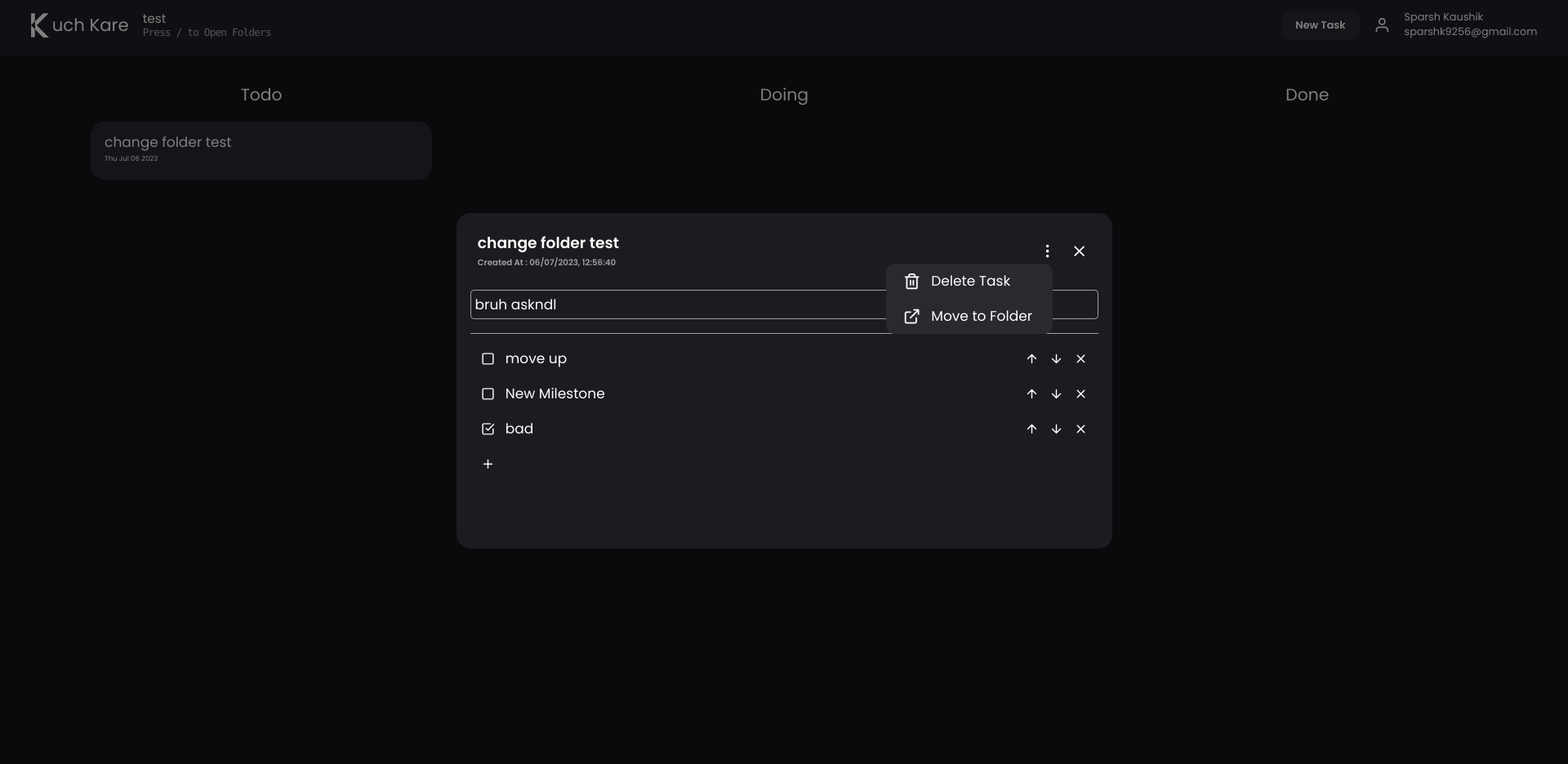 Kuch Kare - Todo App